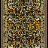 Ultra Soft Area Rug, Non Slip, Stain Resistant, Washable Area Rugs for Living Room, Bedroom, Vibrant Earth Tones Animal Design(Beige)