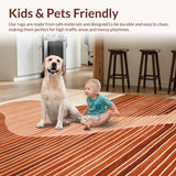 Ultra Soft Area Rug, Non Slip, Stain Resistant, Washable Area Rugs for Living Room, Bedroom, Elegant Soft Shag Aesthetic(Beige)