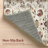 Chic Vintage Distressed Floral Design(Beige)