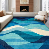 Chic Fluid Abstract Design(Blue)