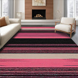 Ultra Soft Area Rug, Non Slip, Stain Resistant, Washable Area Rugs for Living Room, Bedroom, Chic Modern Tiled Patterned Rug(Pink)