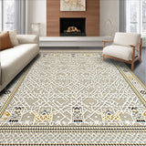 Contemporary Artful Medallion Design(Gray)