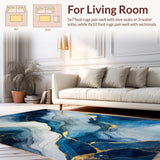 Elegant Curvilinear Blue Tones(Blue)
