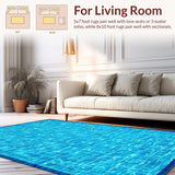 Retro Sporty Abstract Art(Blue)