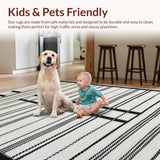 Chic Earthy Striped Motif(Black)