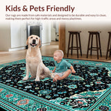 Luxurious Teal Accented Design(Black)