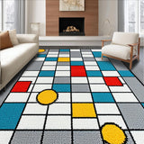 Ultra Soft Area Rug, Non Slip, Stain Resistant, Washable Area Rugs for Living Room, Bedroom, Vibrant Monochrome Interactive Style(Gray)