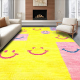 Ultra Soft Area Rug, Non Slip, Stain Resistant, Washable Area Rugs for Living Room, Bedroom, Charming Cartoon-Inspired Decor(Yellow)