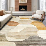 Ultra Soft Area Rug, Non Slip, Stain Resistant, Washable Area Rugs for Living Room, Bedroom, Textured Tufted Boho Chic Area with Neutral Earth Tones(Beige)