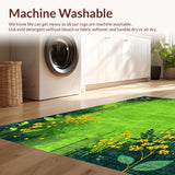 Charming Nature Inspired Shag Creation(Green)