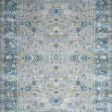 Ultra Soft Area Rug, Non Slip, Stain Resistant, Washable Area Rugs for Living Room, Bedroom, Elegant Transitional Gray Medallion(Gray)