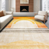 Ultra Soft Area Rug, Non Slip, Stain Resistant, Washable Area Rugs for Living Room, Bedroom, Serene Ethereal Color Splash(Gold)
