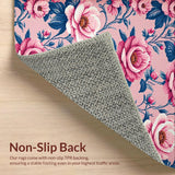 Ultra Soft Area Rug, Non Slip, Stain Resistant, Washable Area Rugs for Living Room, Bedroom, Pastel Honeycomb Home Office Plush Area Rug(Pink)