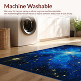 Ultra Soft Area Rug, Non Slip, Stain Resistant, Washable Area Rugs for Living Room, Bedroom, Mystical Sky-Themed Elegance(Blue)