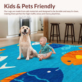 Cute Fish Print Decorative Runner(Blue)