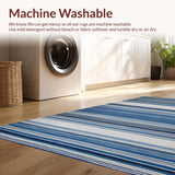 Contemporary Striped Vintage Fusion(Blue)