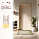 Ultra Soft Area Rug, Non Slip, Stain Resistant, Washable Area Rugs for Living Room, Bedroom, Stylish Neutral Palette Animal Design(Beige)