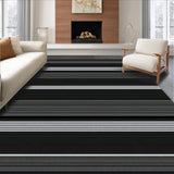Rustic Black and White Geometric Appeal(Black)