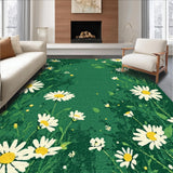 Ultra Soft Area Rug, Non Slip, Stain Resistant, Washable Area Rugs for Living Room, Bedroom, Irregular Floral Anti-Slip Floor Mat for Indoor Yoga Space(Pink)