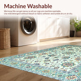 Ultra Soft Area Rug, Non Slip, Stain Resistant, Washable Area Rugs for Living Room, Bedroom, Soft Colorful Eclectic Arrangement(Ivory)