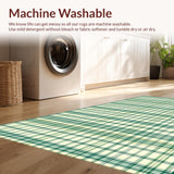 Stylish Plaid Patterned Mat(Beige)