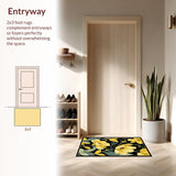Energetic Bright Floral Fusion(Gold)