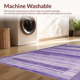 Ultra Soft Area Rug, Non Slip, Stain Resistant, Washable Area Rugs for Living Room, Bedroom, Luxurious Cozy Shag Appeal(Purple)