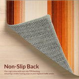 Amber Horizon with Faded Gradient Stripes in Burnt Orange and Brown(Beige)