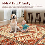 Colorful Distressed Geometric Design(Beige)