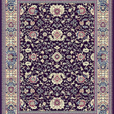 Ultra Soft Area Rug, Non Slip, Stain Resistant, Washable Area Rugs for Living Room, Bedroom, Abstract Artful Purple Blossom Style(Purple)