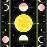 Eclectic Celestial Floral Motif(Black)