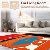 Chic Modern Baseball Illustration(Red)