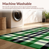 Inviting Holiday Plaid Decor Element(Green)