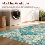 Luxurious Aqua Medallion Design(Blue)