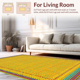 Funky Multi Hued Patterned Statement(Yellow)