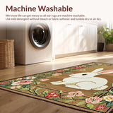 Whimsical Floral Bunny Aesthetic(Beige)