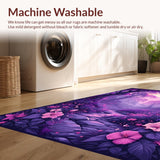 Whimsical Butterfly Garden Scene(Purple)