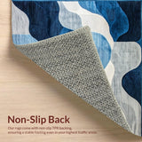 Trendy Coastal Wave Inspired Design(Blue)