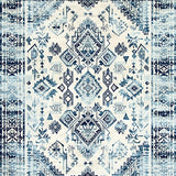 Rustic Blue Tones with Artistic Flair(White)