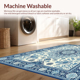 Elegant Ivory and Blue Motif(Beige)