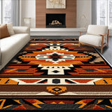 Ultra Soft Area Rug, Non Slip, Stain Resistant, Washable Area Rugs for Living Room, Bedroom, Tribal Chocolate Entryway Plush Accent Rug(Brown)