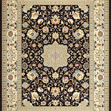 Warm Monochrome Floral Composition(Black)