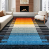 Ultra Soft Area Rug, Non Slip, Stain Resistant, Washable Area Rugs for Living Room, Bedroom, Elegant Earthy Tones Decorative Piece(Orange)