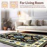 Striking Folk Art Floral Theme(Black)