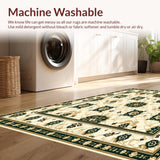 Ultra Soft Area Rug, Non Slip, Stain Resistant, Washable Area Rugs for Living Room, Bedroom, Non Slip Beige Runner for Dining Rooms(Ivory)
