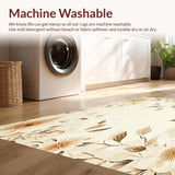 Ultra Soft Area Rug, Non Slip, Stain Resistant, Washable Area Rugs for Living Room, Bedroom, Boho Chic Floor Runner for Hallway Entrance(Beige)