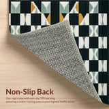 Timeless Black and White Geometric Motif(Black)