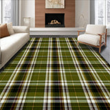 Ultra Soft Area Rug, Non Slip, Stain Resistant, Washable Area Rugs for Living Room, Bedroom, Sophisticated Graphical Abstract Composition(Brown)