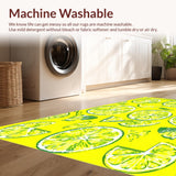 Ultra Soft Area Rug, Non Slip, Stain Resistant, Washable Area Rugs for Living Room, Bedroom, Whimsical Tropical Inspired Style(Yellow)