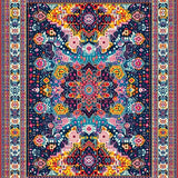 Vivid Ornamental with Entangled and Sky Inspired Design(Navy)